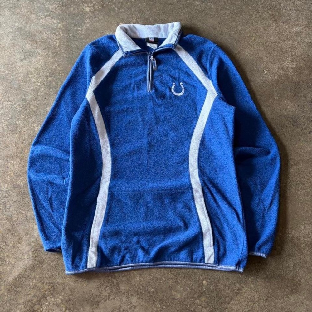 2000s nfl colts fleece quarter‎ zip